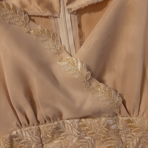 Gold Vintage Prom Dress - Picture 3 of 5